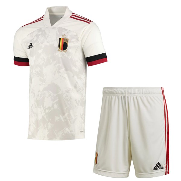 Camiseta Bélgica 2ª Kit Niños 2020 Blanco